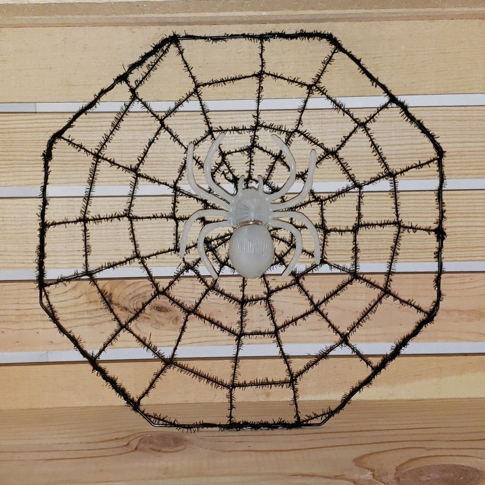 Spiderweb and Bat Halloween Décor